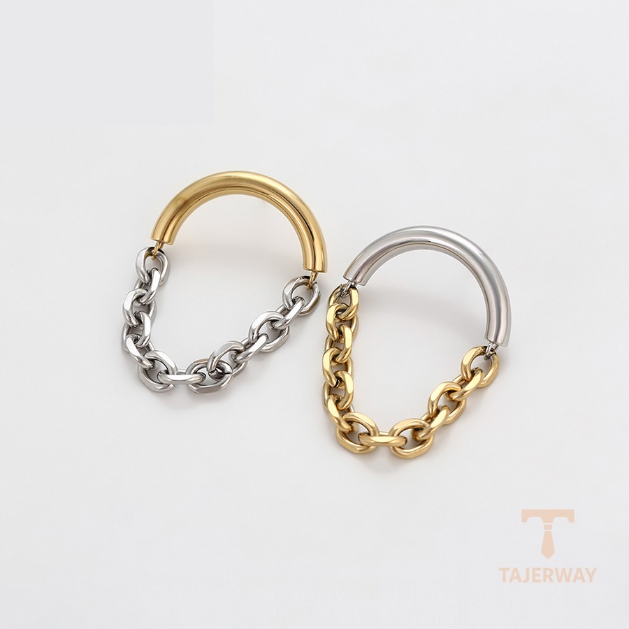 نمای مدل قفل و اتصالات گوشواره ژوپینگ وزن 16.86 گرم کد T000958623