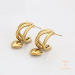 نمای مدل قفل و اتصالات گوشواره ژوپینگ وزن 17.22 گرم کد T000959372