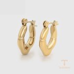 نمای مدل قفل و اتصالات گوشواره ژوپینگ وزن 5.24 گرم کد T000959471