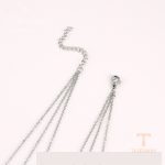 جزییات زنجیر و قفل گردنبند ژوپینگ طول 41CM وزن 11.8 گرم کد necklace-00933
