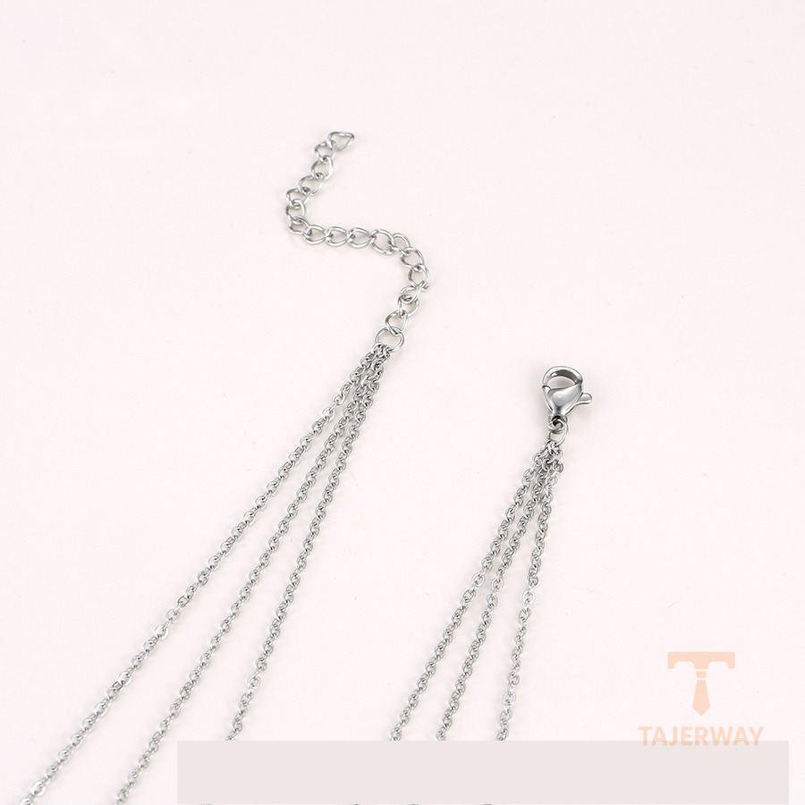 جزییات زنجیر و قفل گردنبند ژوپینگ طول 41CM وزن 11.8 گرم کد necklace-00933