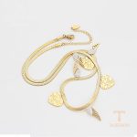 جزییات زنجیر و قفل گردنبند ژوپینگ طول 46CM وزن 14 گرم کد T000874366