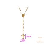 نمای نزدیک گردنبند ژوپینگ رنگ ثابت مناسب پوست حساس کد T000928240