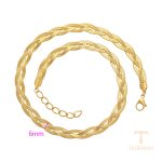 جزییات زنجیر و قفل گردنبند ژوپینگ طول 45CM وزن 18.55 گرم کد T000945997