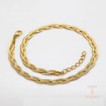 جزییات زنجیر و قفل گردنبند ژوپینگ طول 42CM وزن 18 گرم کد T000955891