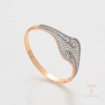جزییات و نمای نزدیک النگو ژوپینگ وزن 23.27 گرم کد A00362442