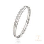 النگو ژوپینگ طلای سفید (رادیوم) بدون نگین کد X001007265
