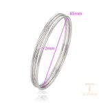 نمای نزدیک النگو ژوپینگ بدون نگین رنگ ثابت کد X001007265
