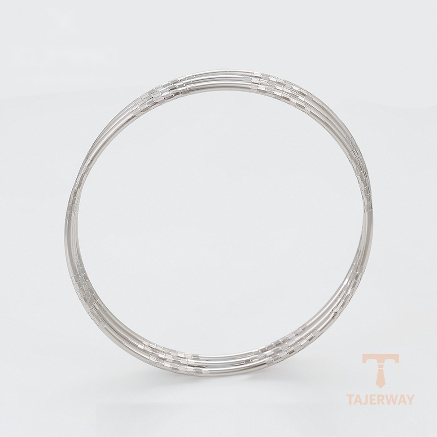 جزییات و نمای نزدیک النگو ژوپینگ طول 65(±2)mm وزن 17.14 گرم کد X001007265