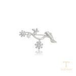 زیورآلات ژوپینگ طلای سفید (رادیوم) نگین‌دار کد A00898533