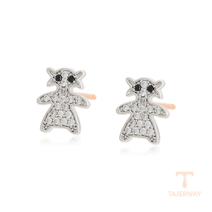 گوشواره ژوپینگ نگین‌دار کد A00295781