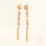 نمای مدل قفل و اتصالات گوشواره ژوپینگ وزن 4 گرم کد A00597515