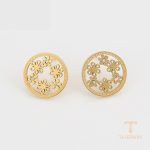 نمای مدل قفل و اتصالات گوشواره ژوپینگ وزن 1.91 گرم کد A00863428