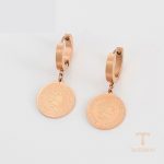 نمای مدل قفل و اتصالات گوشواره ژوپینگ وزن 5.48 گرم کد A00864028