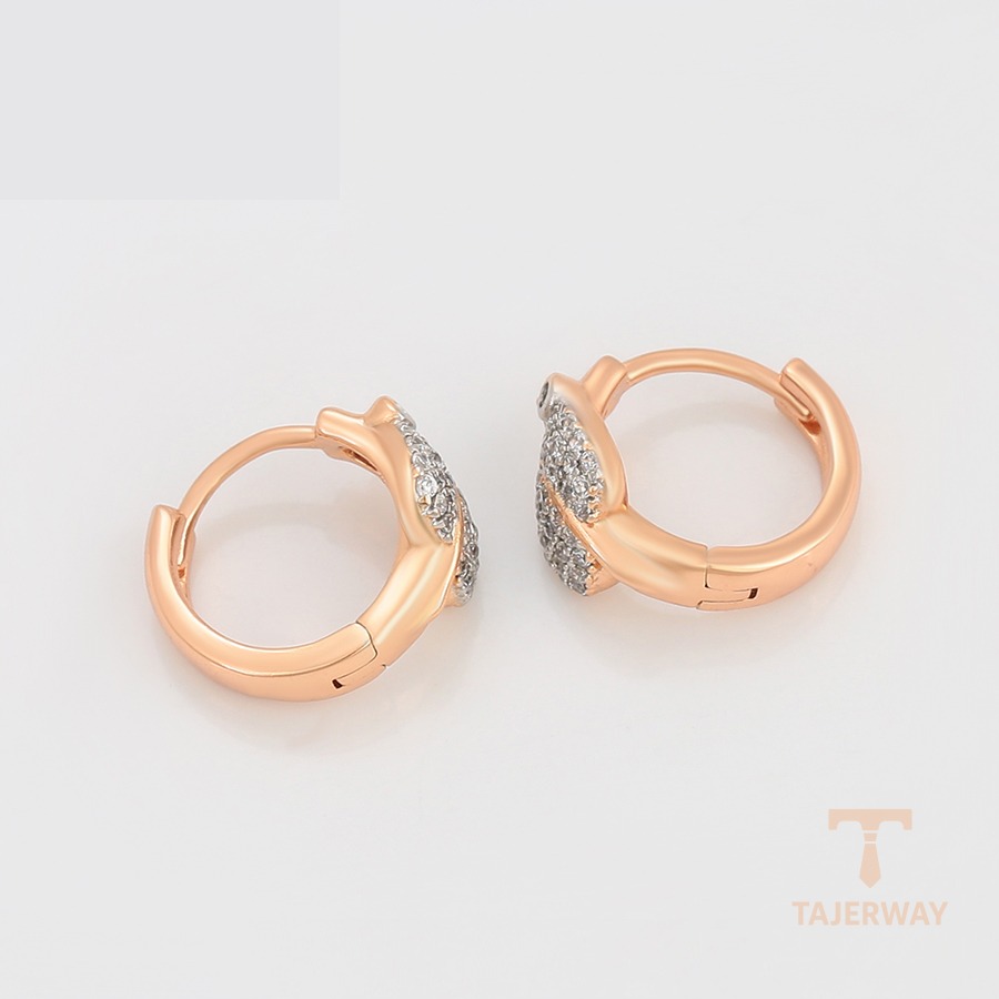 گوشواره ژوپینگ نگین‌دار کد A00895712