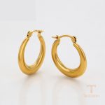 نمای مدل قفل و اتصالات گوشواره ژوپینگ طول Free وزن 9.8 گرم کد T000876685
