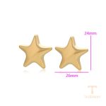 نمای مدل قفل و اتصالات گوشواره ژوپینگ طول Free وزن 7.49 گرم کد T000937957