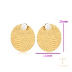نمای مدل قفل و اتصالات گوشواره ژوپینگ وزن 6.79 گرم کد T000963913