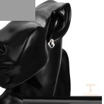 نمای نزدیک گوشواره ژوپینگ نگین‌دار کد X000462350