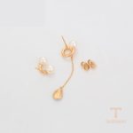 نمای مدل قفل و اتصالات گوشواره ژوپینگ طول Free وزن 4.28 گرم کد X000652495