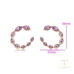 نمای مدل قفل و اتصالات گوشواره ژوپینگ وزن 9.58 گرم کد X000692484