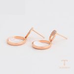 نمای مدل قفل و اتصالات گوشواره ژوپینگ وزن 4.59 گرم کد X000715631