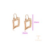 نمای نزدیک گوشواره ژوپینگ بدون نگین کد X000772460