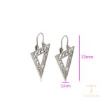 نمای نزدیک گوشواره ژوپینگ رنگ ثابت کد X000775338