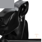 نمای مدل قفل و اتصالات گوشواره ژوپینگ وزن 2.45 گرم کد X000793010