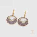 نمای مدل قفل و اتصالات گوشواره ژوپینگ طول Free وزن 11.22 گرم کد X000926060