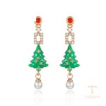 گوشواره ژوپینگ رنگ طلایی طرح طلا ۱۸ عیار کد X000954653