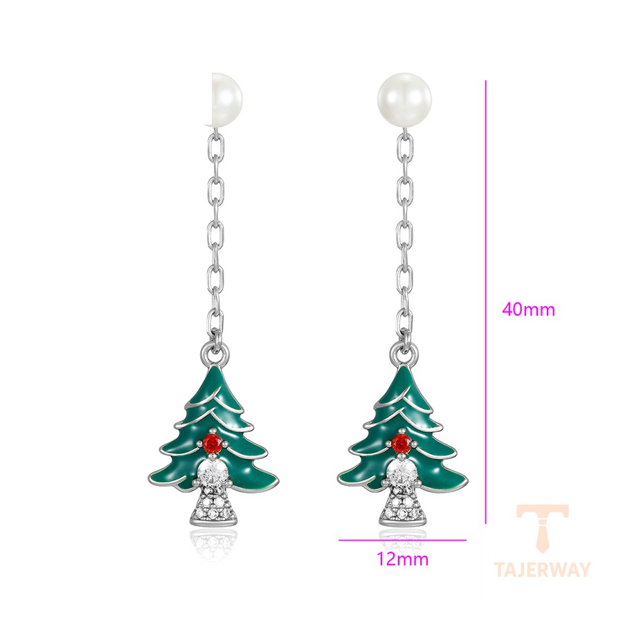 نمای نزدیک گوشواره ژوپینگ نگیندار کد X000967961
