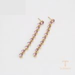 نمای مدل قفل و اتصالات گوشواره ژوپینگ وزن 7.98 گرم کد X000989830
