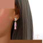 نمای مدل قفل و اتصالات گوشواره ژوپینگ طول Free وزن 4.66 گرم کد X000990475