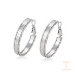 گوشواره ژوپینگ طلای سفید (رادیوم) کد X001005774