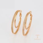 نمای مدل قفل و اتصالات گوشواره ژوپینگ طول Free وزن 7.24 گرم کد X001008392