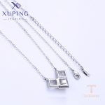 نمای نزدیک گردنبند ژوپینگ نگین‌دار کد A00613093