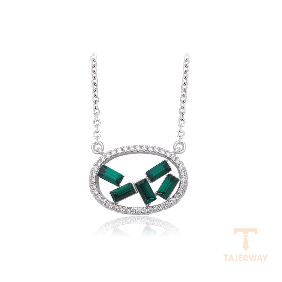 گردنبند ژوپینگ طلای سفید (رادیوم) کد A00622807