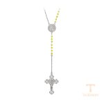 گردنبند ژوپینگ طلای سفید (رادیوم) کد C000010087