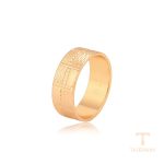 انگشتر ژوپینگ رنگ طلایی طرح طلا ۱۸ عیار کد A00693696