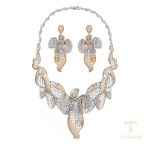 نمای نزدیک ست ژوپینگ نگین‌دار رنگ ثابت کد 14SET082602