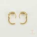 ست ژوپینگ رنگ طلایی طرح طلا ۱۴ عیار کد 65339