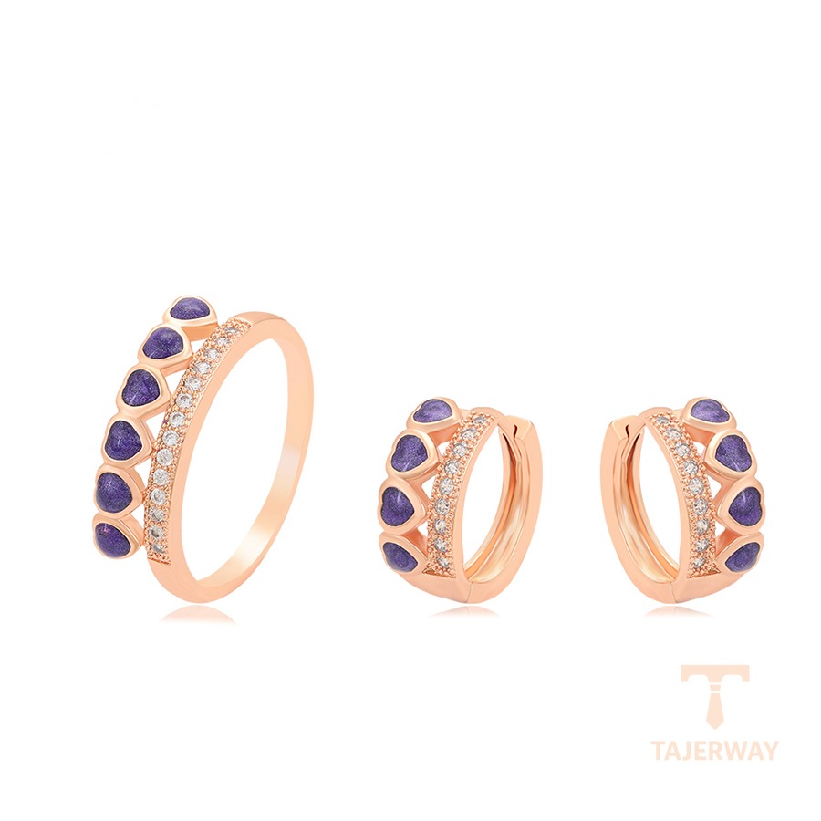 ست ژوپینگ رنگ طلایی طرح طلا کد 65340