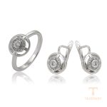 ست ژوپینگ طلای سفید (رادیوم) کد 65366
