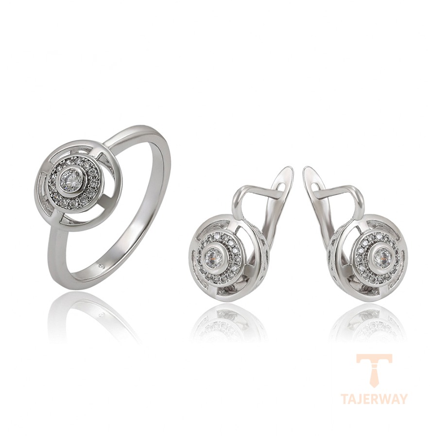 ست ژوپینگ طلای سفید (رادیوم) کد 65366