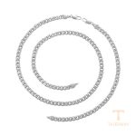 ست ژوپینگ طلای سفید (رادیوم) کد X000980470