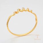جزییات و نمای نزدیک النگو ژوپینگ طول 57(±2)mm وزن 14.55 گرم کد 14BR24122303
