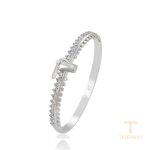 النگو ژوپینگ طلای سفید (رادیوم) نگین‌دار کد 810687255