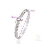 نمای نزدیک النگو ژوپینگ نگین‌دار کد 810687255