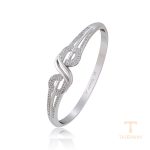 النگو ژوپینگ طلای سفید (رادیوم) نگین‌دار کد A00277531